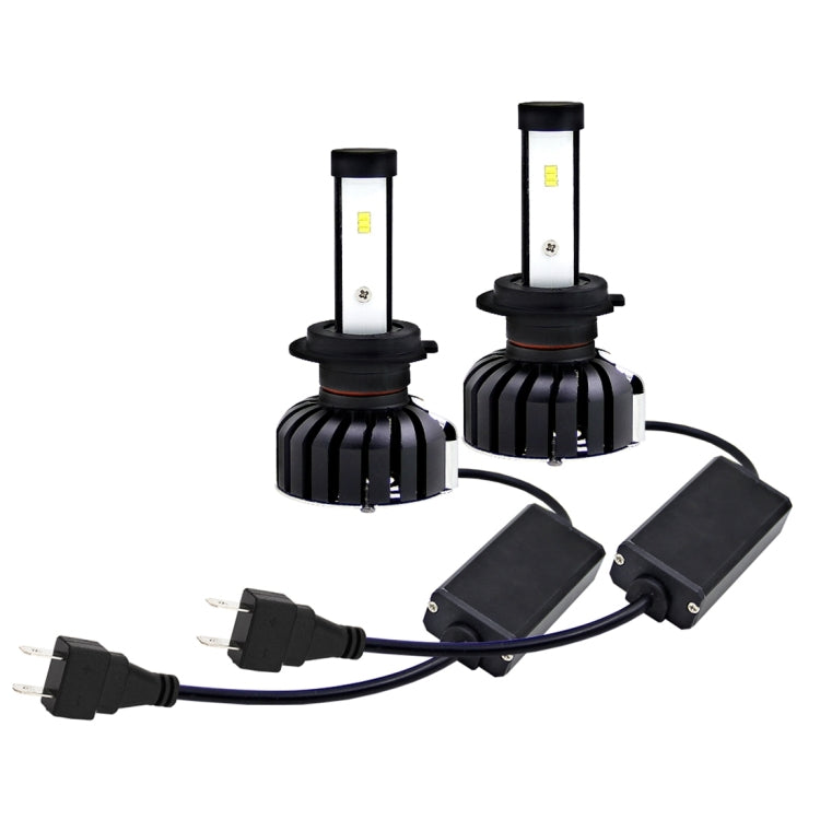 2 PCS H7 25W 3000 LM 6000K IP65 Waterproof Car Headlight with 6 CSP Lamps White Light, DC 9-36V