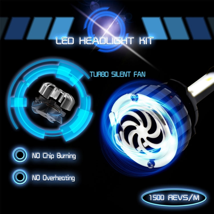 2 PCS H7 25W 3000 LM 6000K IP65 Waterproof Car Headlight with 6 CSP Lamps White Light, DC 9-36V