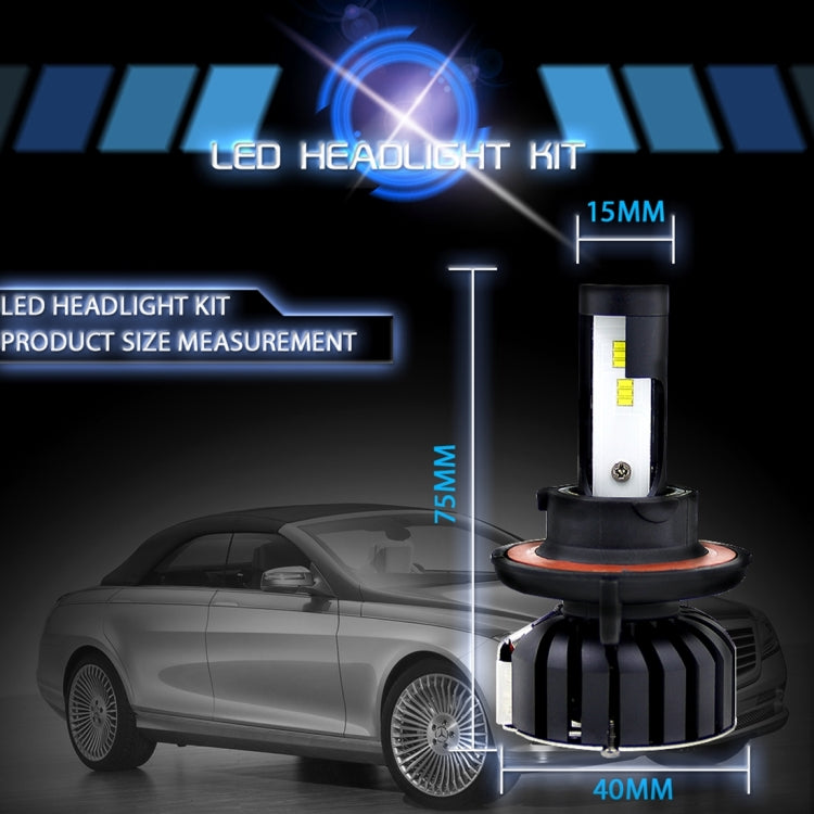 2 PCS H13 9008 25W 3000LM 6000K IP65 Waterproof Car Headlight with 12 CSP Lamps White Light, DC 9-36V