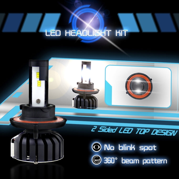 2 PCS H13 9008 25W 3000LM 6000K IP65 Waterproof Car Headlight with 12 CSP Lamps White Light, DC 9-36V