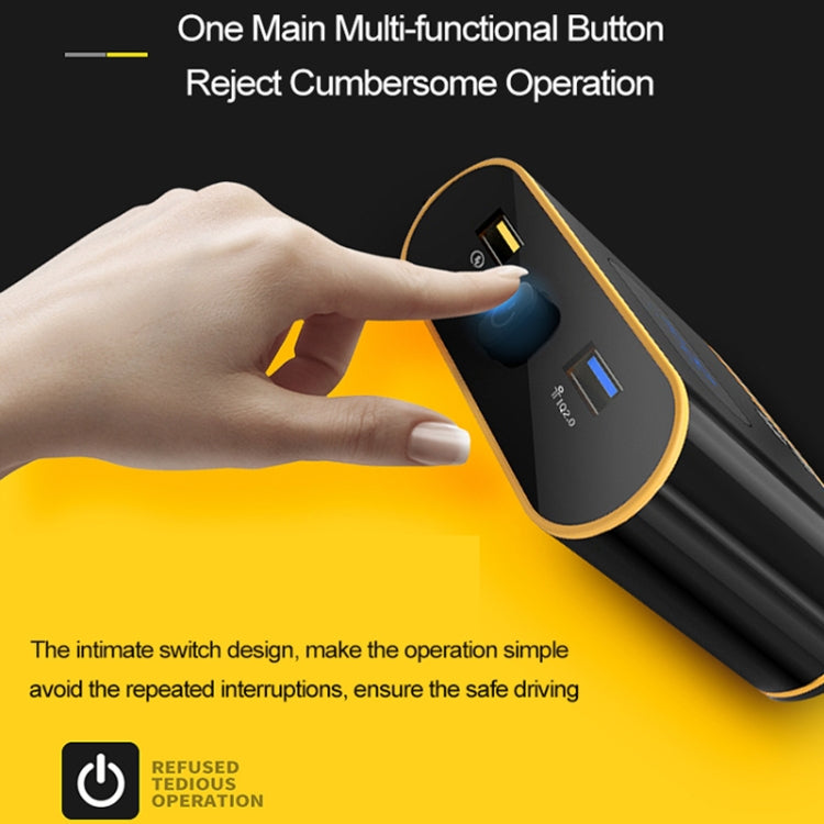 EC6 High Power Intelligent Car Charger Multi-functional 3 Cigarette Sockets Lighter Power Adapter
