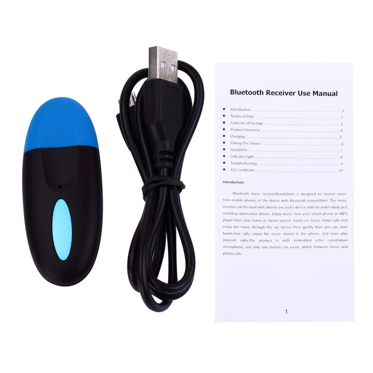 Portable Mini Bluetooth Wireless Music Receiver for iPhone / iPad, Support Hands-free