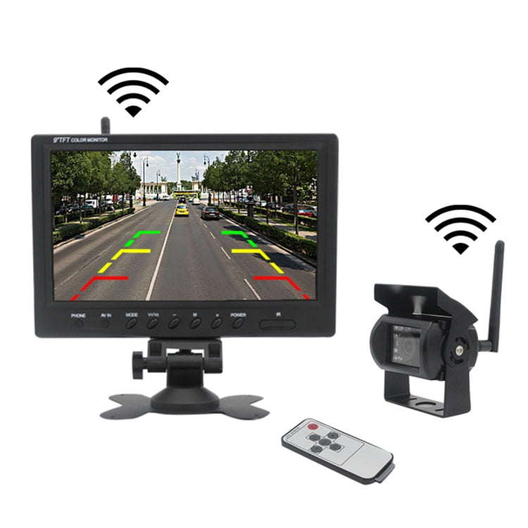 PZ-610-W 7 inch Wireless Single Cameras Rear View Camera Infrared Night Vision Rear View Parking Reversing System