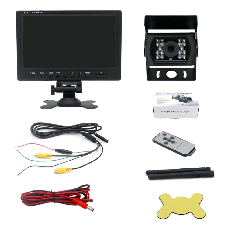 PZ-610-W 7 inch Wireless Single Cameras Rear View Camera Infrared Night Vision Rear View Parking Reversing System