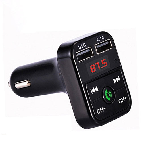 B2 Dual USB Charging Bluetooth FM Transmitter MP3 Music Player Car Kit, Support Hands-Free Call  & TF Card & U Disk