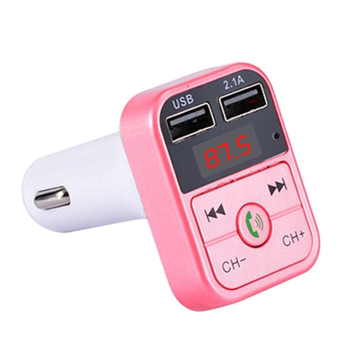 B2 Dual USB Charging Bluetooth FM Transmitter MP3 Music Player Car Kit, Support Hands-Free Call  & TF Card & U Disk