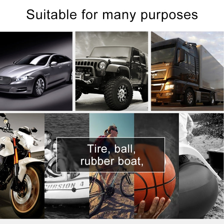 9 in 1 DC12V 120W Portable Toolbox Mechanical Dial Display Air Pump Tire Inflator Car Tire Pump Inflatable Pump