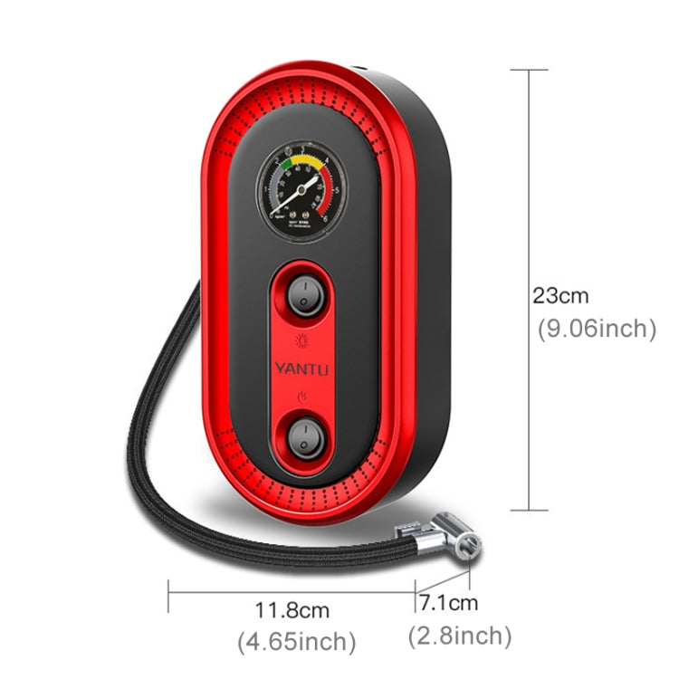9 in 1 DC12V 120W Portable Toolbox Mechanical Dial Display Air Pump Tire Inflator Car Tire Pump Inflatable Pump