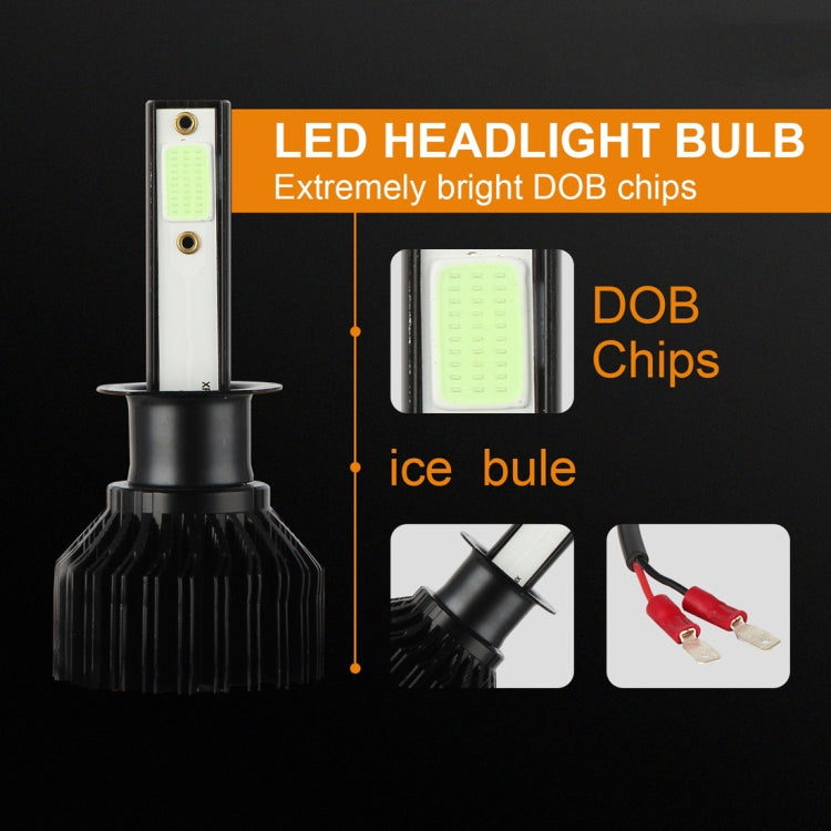 2 PCS EV12 H1 DC9-32V / 14W / 1400LM IP67 Car LED Headlight Lamps (Ice Blue Light)