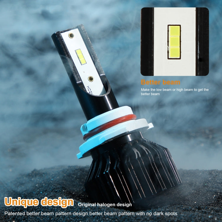 2 PCS EV13 9005 DC9-32V / 14W / 1400LM / 6000K IP67 Car LED Headlight Lamps (White Light)