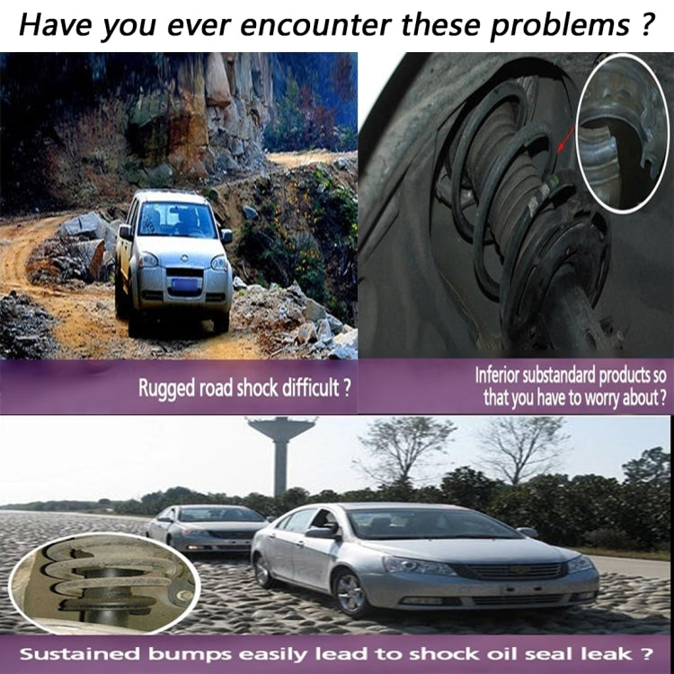 2 PCS Car Auto A Type Shock Absorber Spring Bumper Power Cushion Buffer,  Spring Spacing: 47mm, Colloid Height: 80mm(Orange)