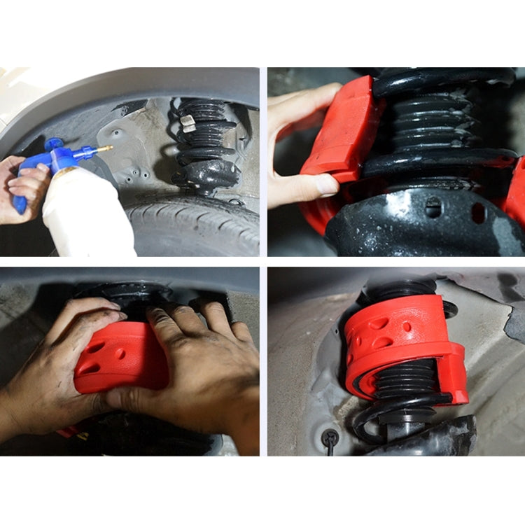2 PCS Car Auto B+ Type Shock Absorber Spring Bumper Power Cushion Buffer, Spring Spacing: 38mm, Colloid Height: 72mm(Red)