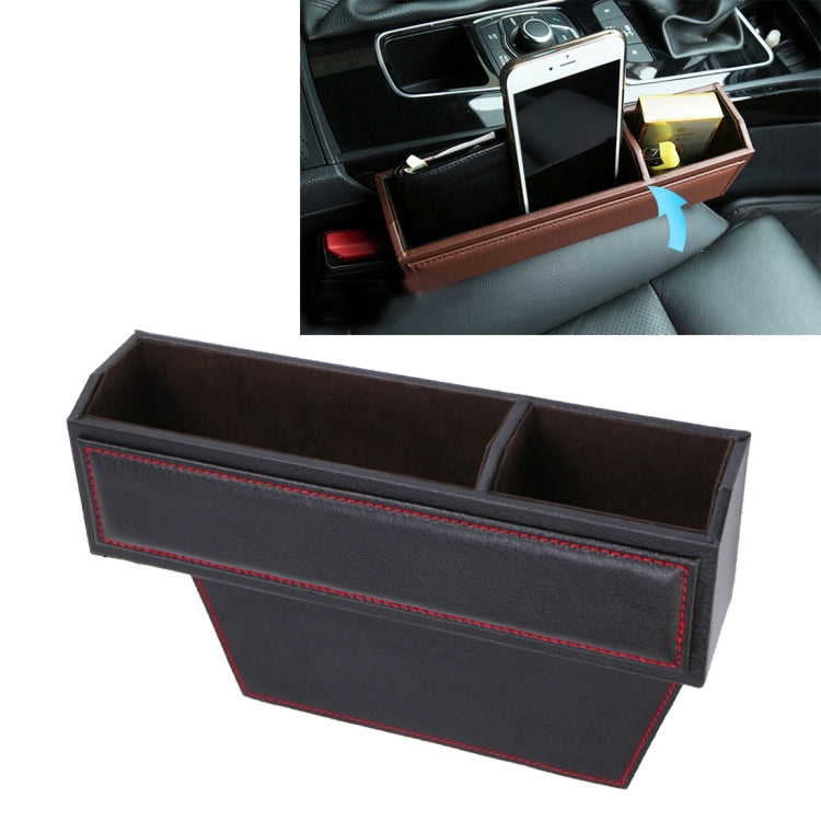 2 PCS Car Seat Crevice Storage Box with Interval Cup Drink Holder Organizer Auto Gap Pocket Stowing Tidying for Phone Pad Card Coin Case Accessories