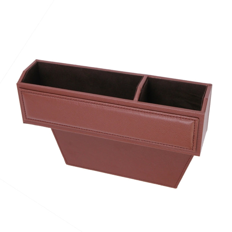 2 PCS Car Seat Crevice Storage Box with Interval Cup Drink Holder Organizer Auto Gap Pocket Stowing Tidying for Phone Pad Card Coin Case Accessories