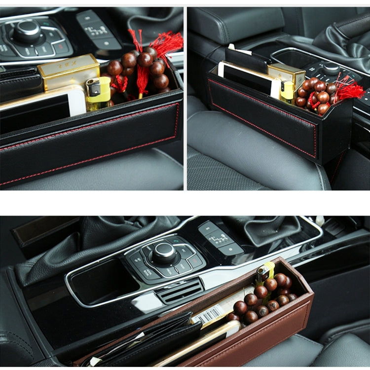 2 PCS Car Seat Crevice Storage Box without Interval Cup Drink Holder Organizer Auto Gap Pocket Stowing Tidying for Phone Pad Card Coin Case Accessories