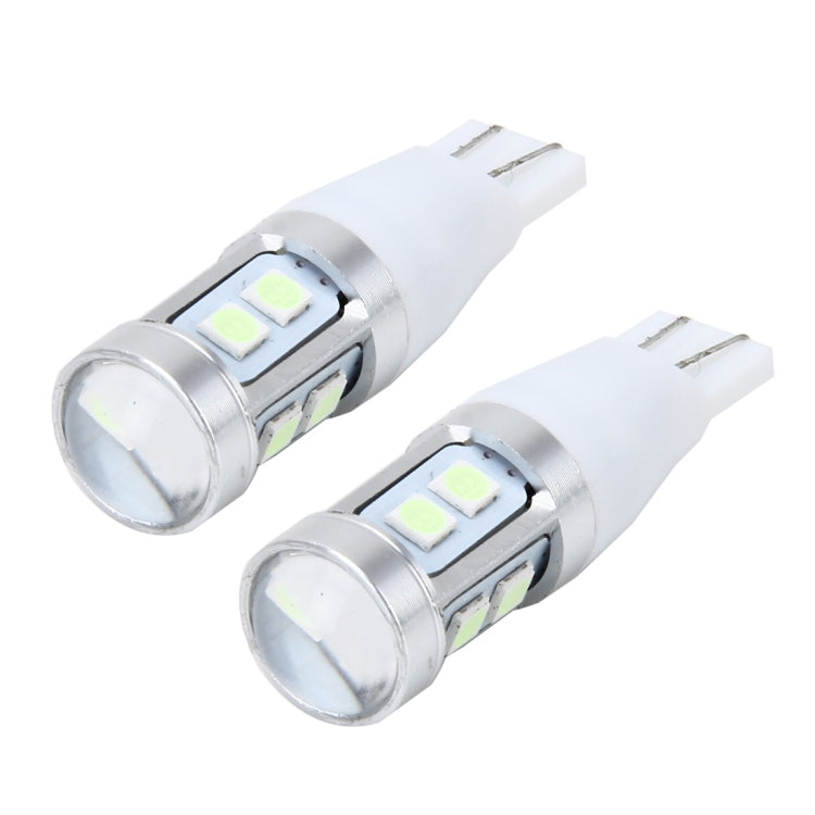2 PCS T15 3W 240LM Car Clearance Lights Car Marker Light with 10 SMD-3030-LED Lamps, DC 12V