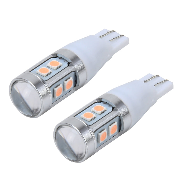 2 PCS T15 3W 240LM Car Clearance Lights Car Marker Light with 10 SMD-3030-LED Lamps, DC 12V