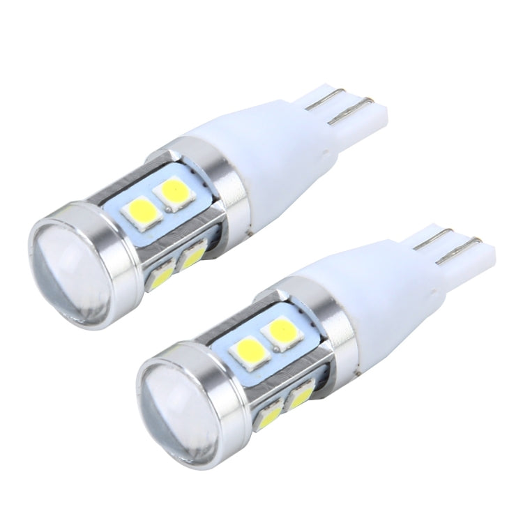 2 PCS T15 3W 240LM Car Clearance Lights Car Marker Light with 10 SMD-3030-LED Lamps, DC 12V