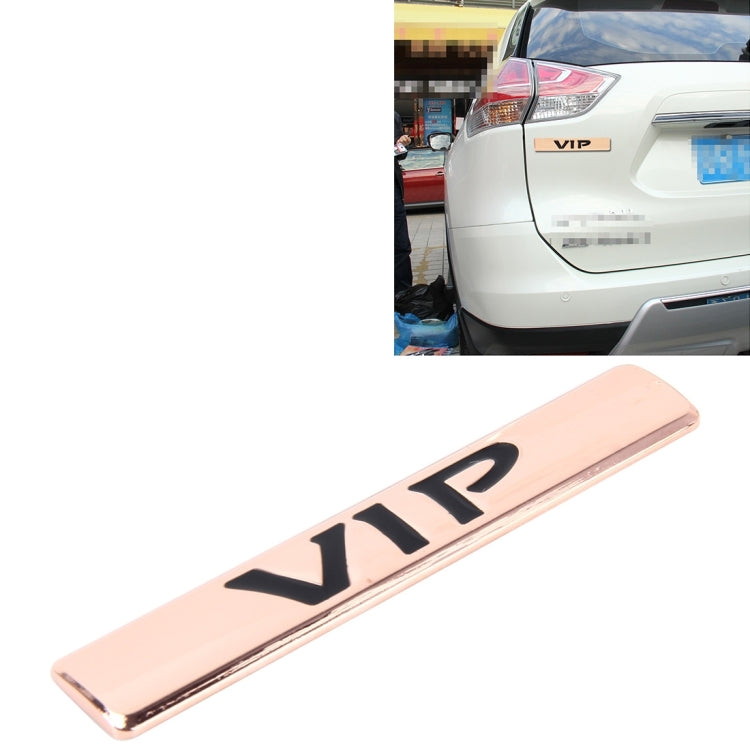 Auto VIP Sticker  VIP Label Car Stickers 3D Metal Fashion VIP Logo Car Stickers,Size:9.5*1.5cm