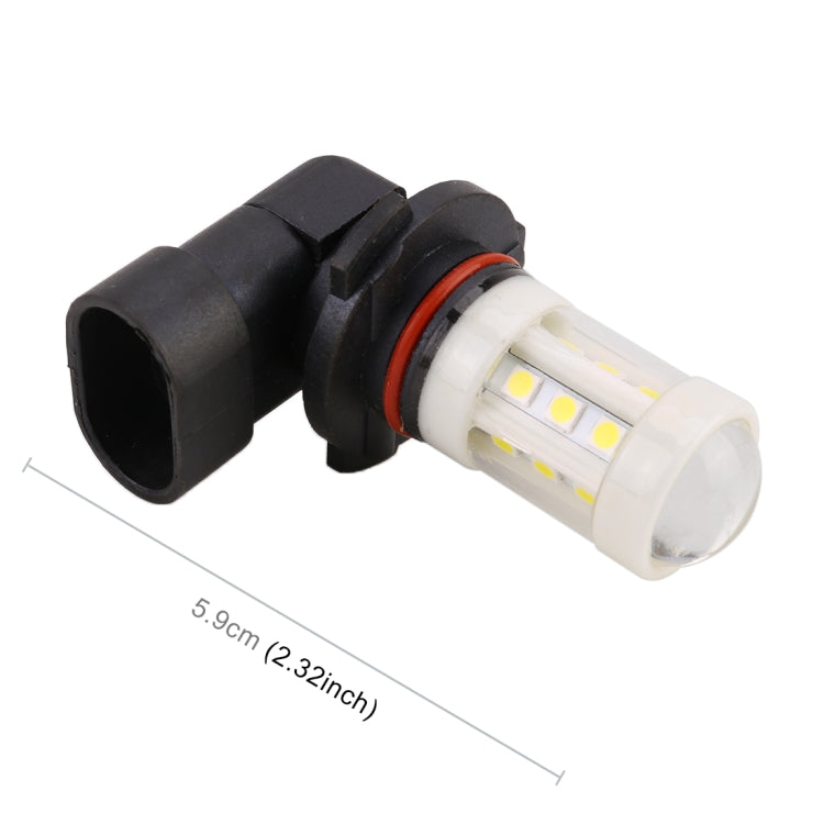 2 PCS 9005 4.5W DC 12V 6000K 360LM Car Auto Ceramics Fog Light 18LEDs SMD-3030 Lamps, with Projector Lens(White Light)