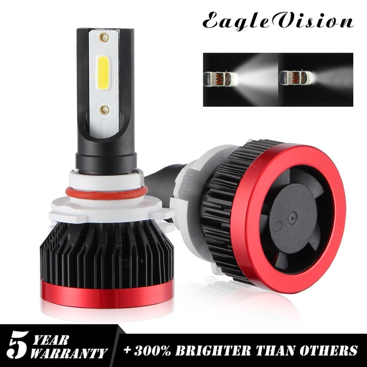 2 PCS EV7 9005 / HB3 DC 9-32V 36W 3000LM 6000K IP67 LED Car Headlight Lamps, with Mini LED Driver and Cable (White Light)