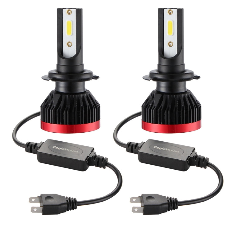 2 PCS EV7 H7 DC 9-32V 36W 3000LM 6000K IP67 LED Car Headlight Lamps, with Mini LED Driver and Cable (White Light)