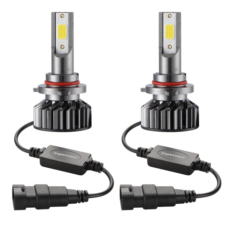 2 PCS EV8 HB3 / 9005 DC 9-32V 36W 3000LM 6000K IP67 DOB LED Car Headlight Lamps, with Mini LED Driver and Cable (White Light)