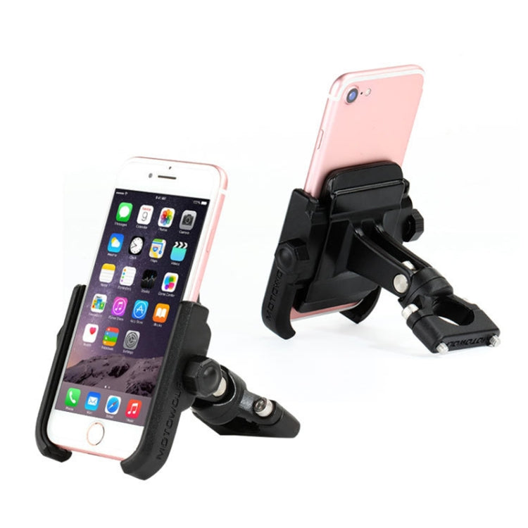 Motorcycle Handlebar Aluminum Alloy Phone Bracket, Suitable for 4-6 inch Device