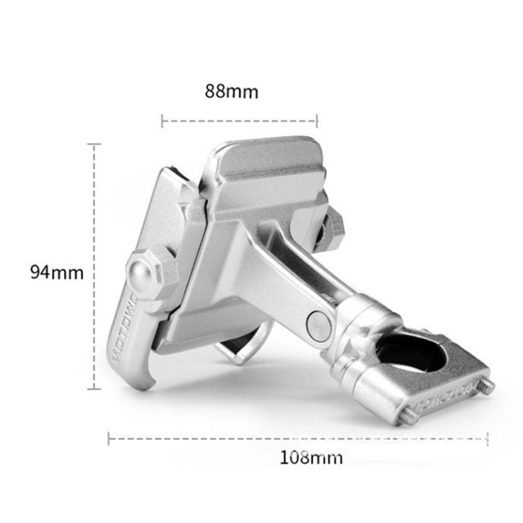 Motorcycle Handlebar Aluminum Alloy Phone Bracket, Suitable for 4-6 inch Device
