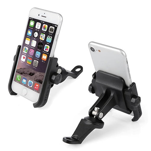 Motorcycle Rear View Mirror Aluminum Alloy Phone Bracket, Suitable for 4-6 inch Device