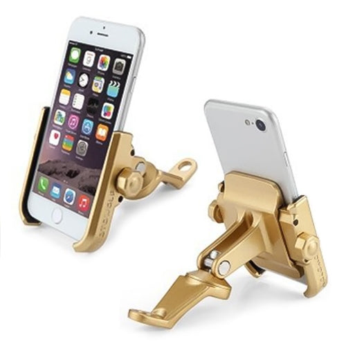 Motorcycle Rear View Mirror Aluminum Alloy Phone Bracket, Suitable for 4-6 inch Device