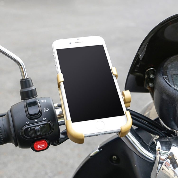 Motorcycle Handlebar Aluminum Alloy Phone Bracket, Suitable for 60-100mm Device