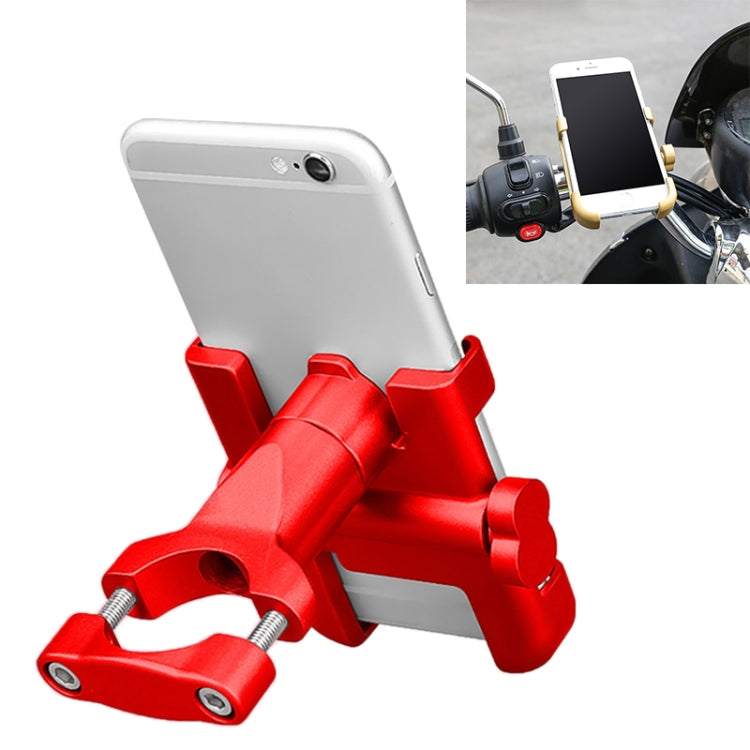 Motorcycle Handlebar Aluminum Alloy Phone Bracket, Suitable for 60-100mm Device