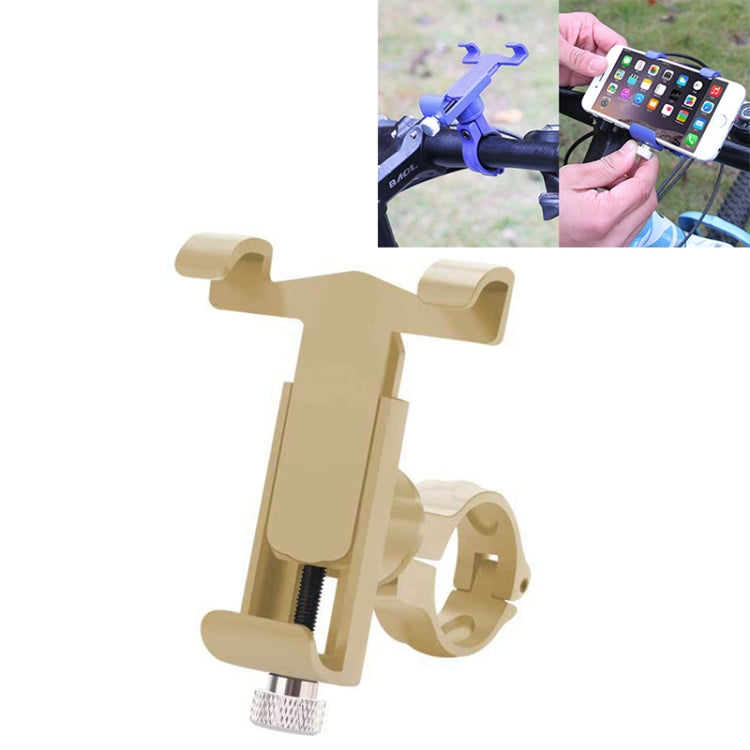 360 Degree Rotatable Aluminum Alloy Phone Bracket for Bicycle, Suitable for 50-100mm Device