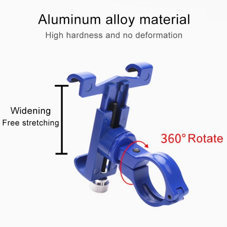 360 Degree Rotatable Aluminum Alloy Phone Bracket for Electric Car / Motorcycle, Suitable for 50-100mm Device