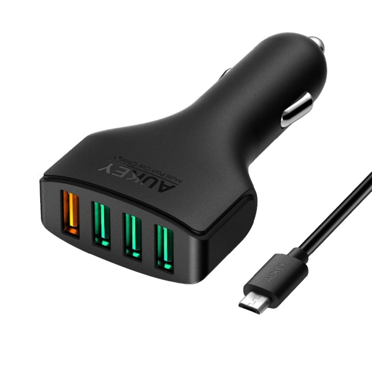 AUKEY CC-T9 4 Ports Quick Charge 3.0 USB Car Charger for Smartphones and Tablets