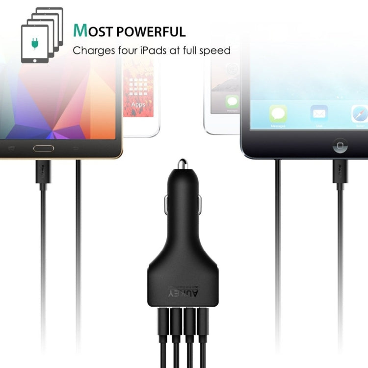 AUKEY CC-T9 4 Ports Quick Charge 3.0 USB Car Charger for Smartphones and Tablets
