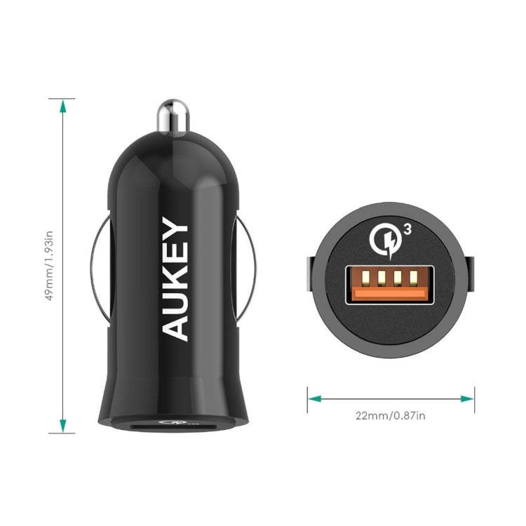 AUKEY CC-T10 Mini Quick Charge 3.0 USB Car Charger for Smartphones and Tablets