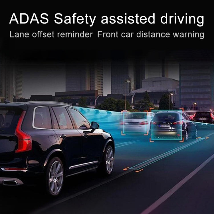 K950 360 Degree 10 inch 1080P Multi-functional Smart Car ADAS Dual Lens Video Record Camera Support TF Card / Motion Detection