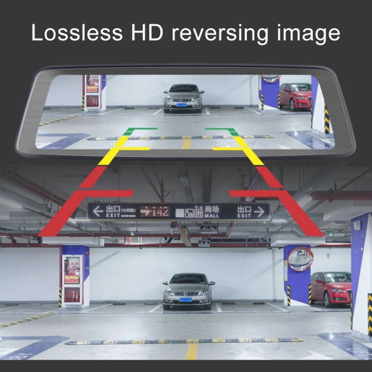 K950 360 Degree 10 inch 1080P Multi-functional Smart Car ADAS Dual Lens Video Record Camera Support TF Card / Motion Detection