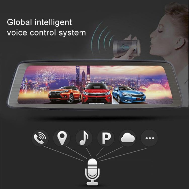 K950 360 Degree 10 inch 1080P Multi-functional Smart Car ADAS Dual Lens Video Record Camera Support TF Card / Motion Detection