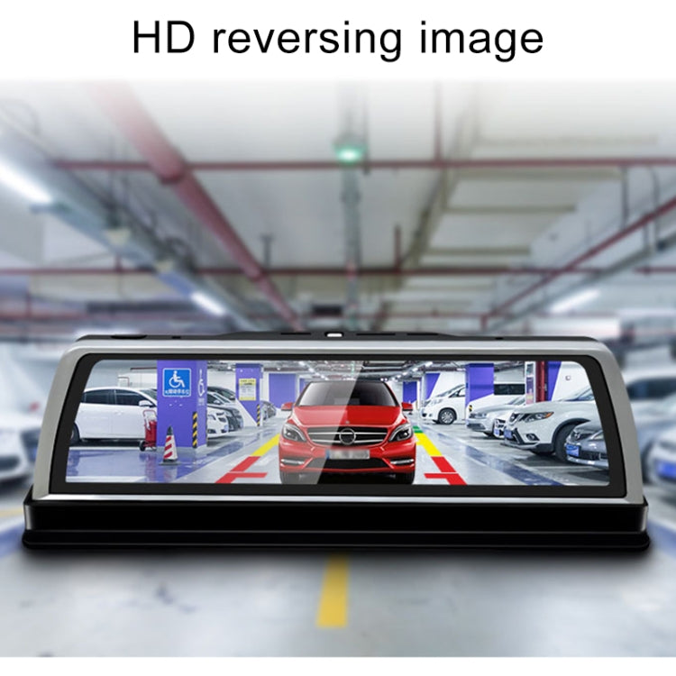 K600 360 Degree 10 inch 1080P Multi-functional Smart Car ADAS Dual Lens Video Record Camera Support TF Card / Motion Detection