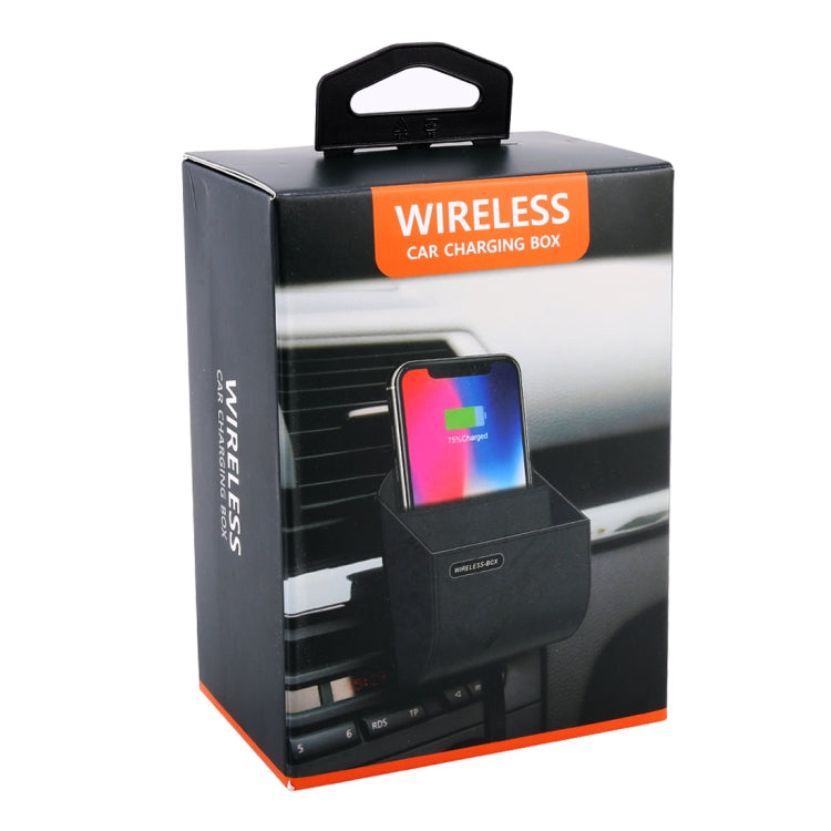 Multi-function Car Air Outlet Wireless Charger Storage Box