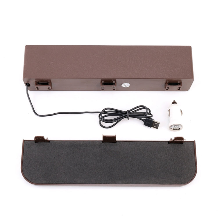 Universal Car Multi-functional Charger Console Side Pocket Seat Gap Side Storage Box, with 2 USB Ports