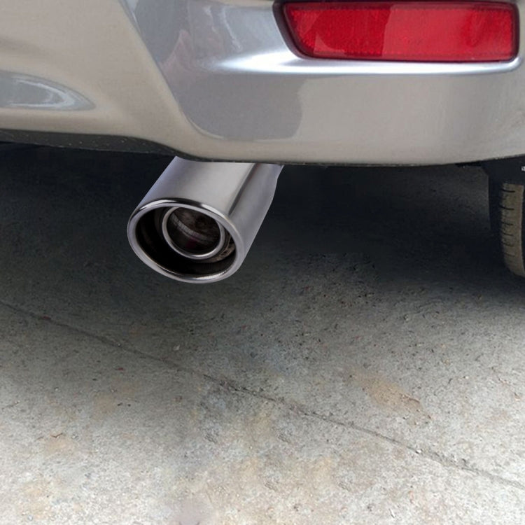 6029 Car Automobile Exhaust Pipe Muffler Modification Stainless Steel Tail Pipes (Inner Diameter 55mm)
