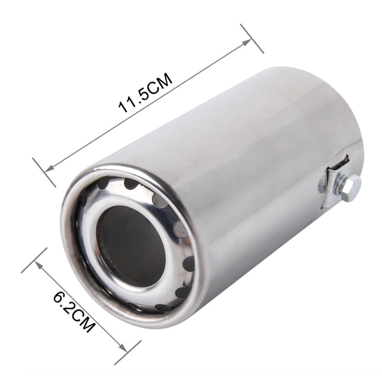 6052 Car Automobile Exhaust Pipe Muffler Modification Stainless Steel Tail Pipes (Inner Diameter 60mm)