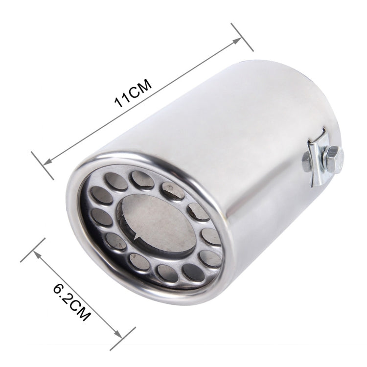 6057 Car Automobile Exhaust Pipe Muffler Modification Stainless Steel Tail Pipes (Inner Diameter 60mm)