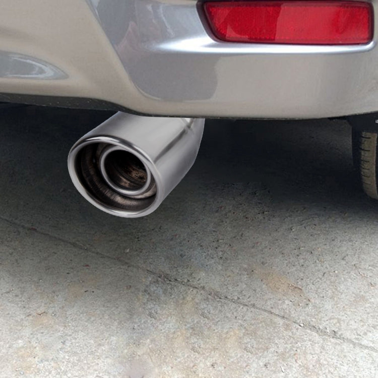 6064 Car Automobile Exhaust Pipe Muffler Modification Stainless Steel Tail Pipes (Inner Diameter 55mm)