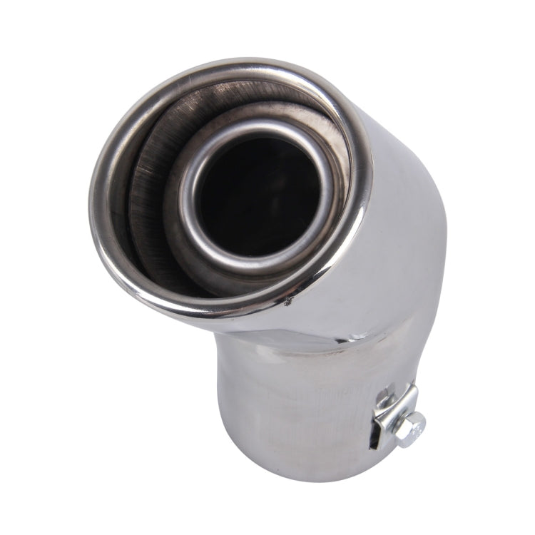 6064 Car Automobile Exhaust Pipe Muffler Modification Stainless Steel Tail Pipes (Inner Diameter 55mm)