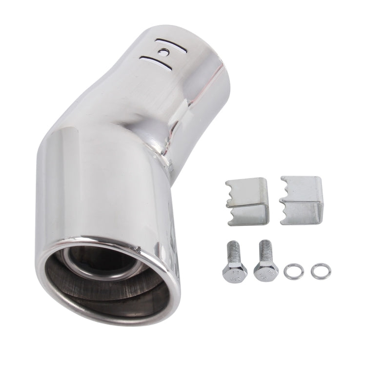 6064 Car Automobile Exhaust Pipe Muffler Modification Stainless Steel Tail Pipes (Inner Diameter 55mm)